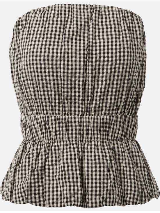 Posse Tops - Posse Gingham Top - Black & White